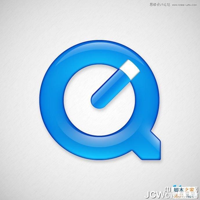 Illustrator设计制作蓝色苹果QuickTime Logo标志教程1