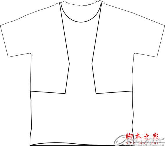 CorelDRAW(CDR)设计制作夏装男士衣服款式图实例教程图文详解4
