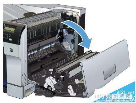 HP CP5225打印机右挡盖卡纸该怎么清除?1