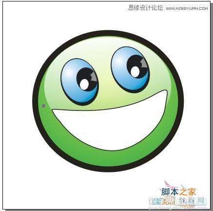 CorelDRAW(CDR)设计打造出大眼晴笑容的卡通表情实例教程19