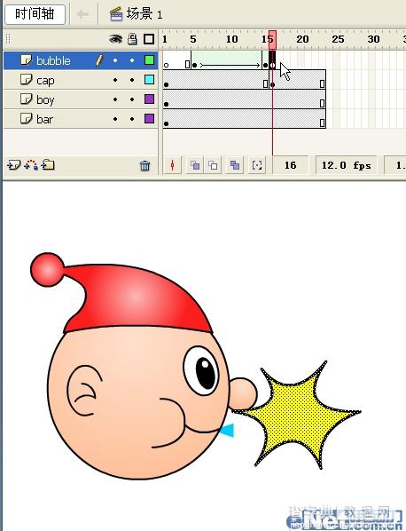 Flash实例教程：吹泡泡动画特效25