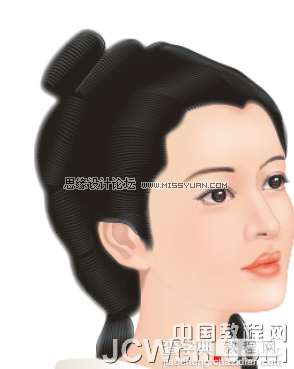 CorelDRAW鼠绘教程：绘制宋代女词人李清照40