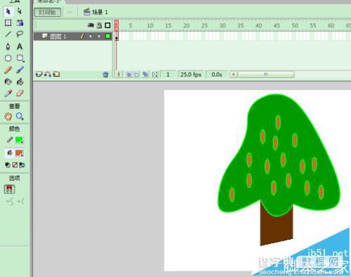 FLASH怎么制作一个砍伐大树的动画?3