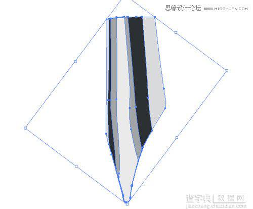 教你用Illustrator创建有钢笔和铅笔的逼真笔筒图标教程18