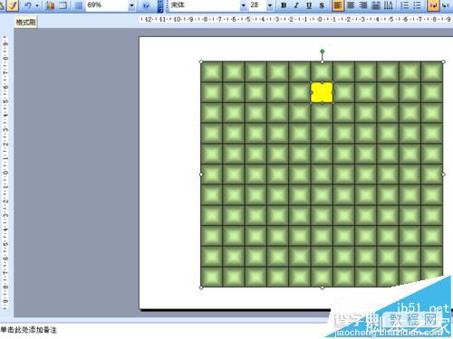 ppt怎么直走由小正方形组成文字的字模?9