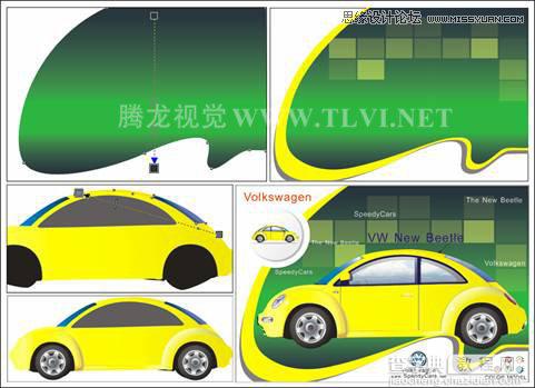CorelDRAW制作有创意的汽车宣传海报2