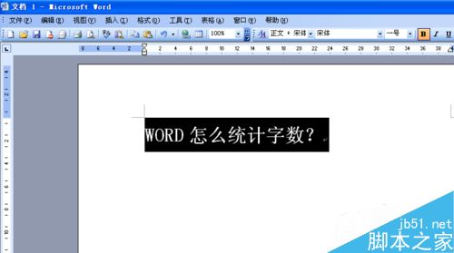 word怎么统计文档里的字数?2