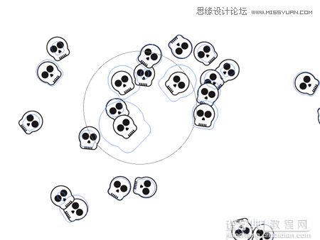 使用Illustrator给滑板添加骷髅头图案效果教程19