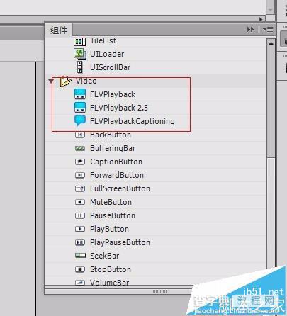 FLASH CS6组件怎么制作视频播放器?3