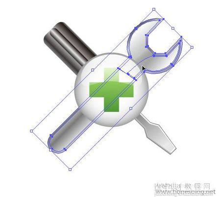 Illustrator绘苹果风格图标：组合技巧12