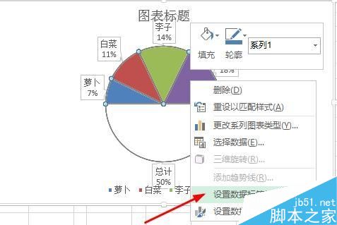 excel绘制一个半圆的饼图10