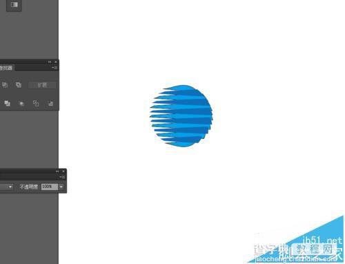 Ai怎么绘制淡蓝色条纹圆球的图标?9