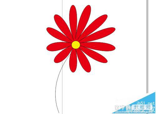 CorelDRAW怎么画花朵? cdr绘制简单小红花的教程1
