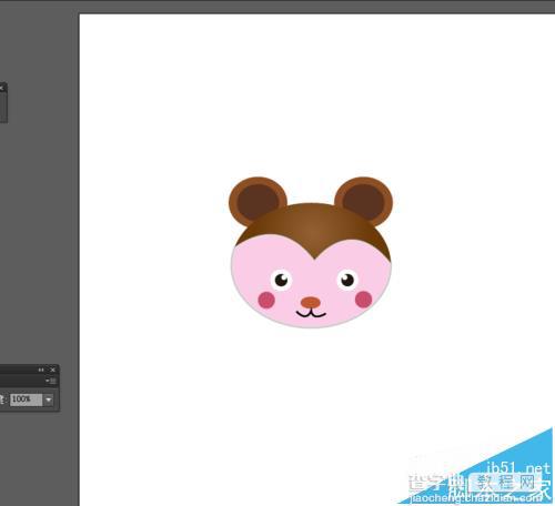 Ai中怎么画一个卡通小猴子的头像?13