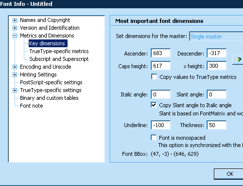 将AI矢量数据转入Fontlab的问题11