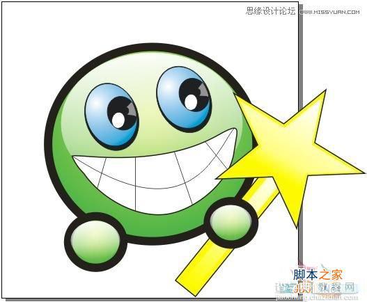 CorelDRAW(CDR)设计打造出大眼晴笑容的卡通表情实例教程26