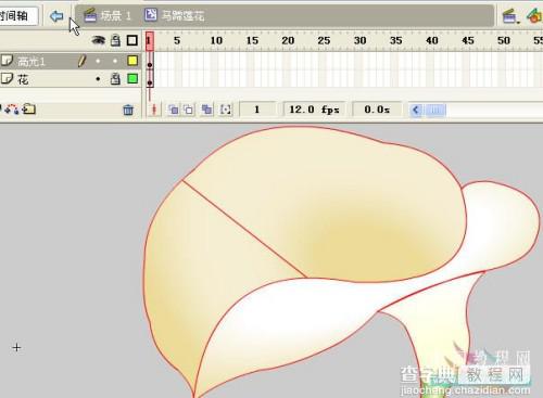 Flash实例：马蹄莲动画制作过程11