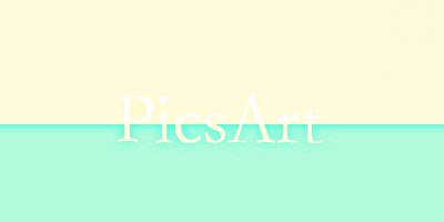 picsart怎么制作双排色字1