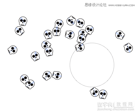 使用Illustrator给滑板添加骷髅头图案效果教程18