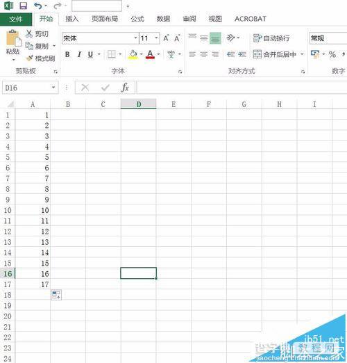 excel2016表格中的数据怎么纵向变横向?1