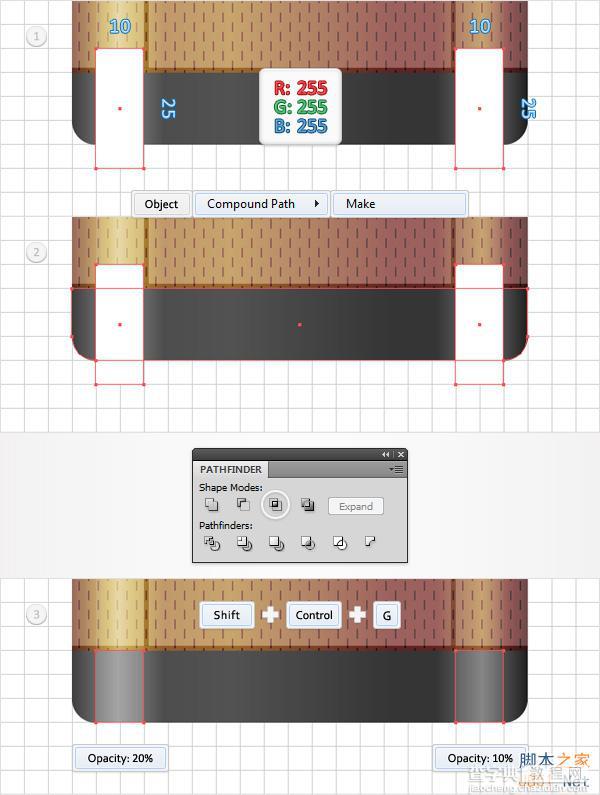 Illustrator绘制精致复杂的复古风格打火机图标17