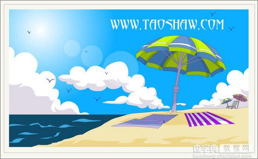 Flash巧妙绘制卡通澳大利亚夏日海滩22