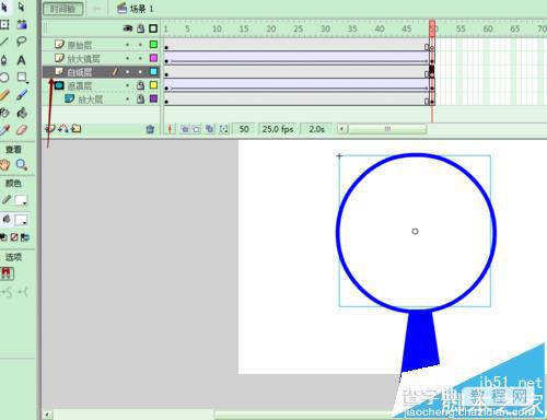 FLASH怎么制作一个放大镜放大文字的动画?9