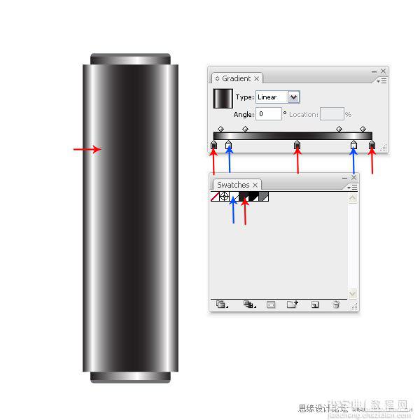 Illustrator(AI)模仿设计出一个逼真的色彩斑澜的U盘实例教程9