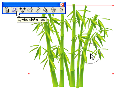 Illustrator 大片竹林制作11