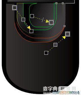 CorelDRAW(CDR)模仿制作诺基亚8800特别版手机实例教程16