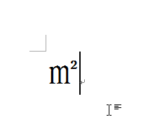 在word2003文档中打出只占一个字符位置的平方米符号4