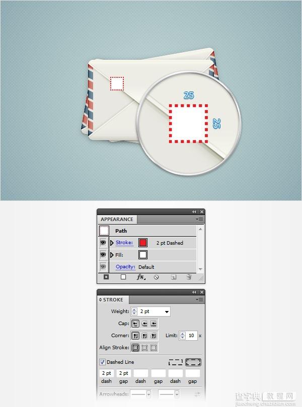 Illustrator(AI)模仿创建一个的信封插图实例教程28