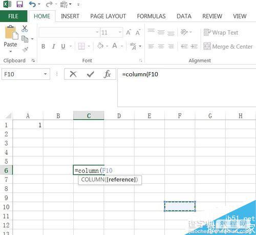 Excel函数应用:函数row和column的用法7