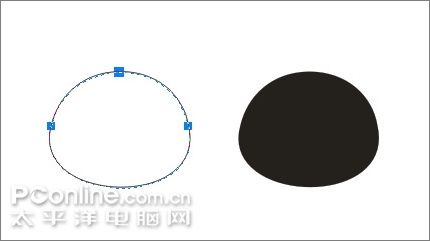 Coreldraw教程：绘制可爱的情侣QQ企鹅2