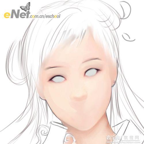 Painter手绘古典美女插画6