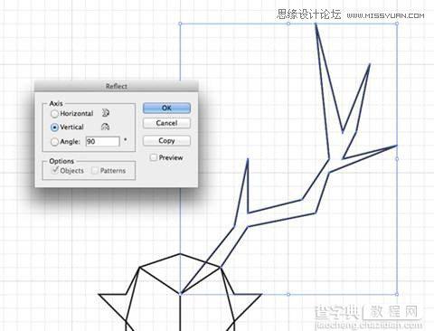 Illustrator创建超酷的家族图腾牡鹿徽章8