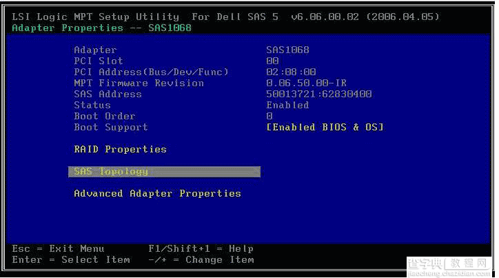 dell服务器 SAS5、6IR阵列卡配置方法(图文详解)3