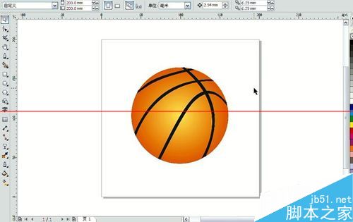 CorelDRAW X5怎么快速绘制篮球？1