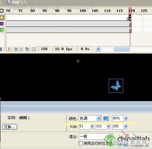 Flash制作白色窗纱随风飘动的音乐动画特效26