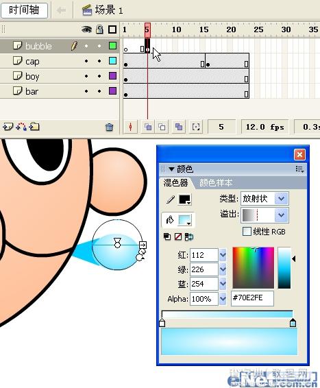 Flash实例教程：吹泡泡动画特效20