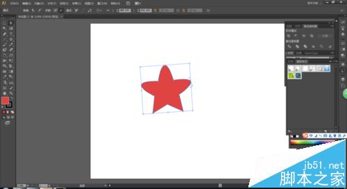AI怎么绘制比较卡通的红色五角星圆角星型?13