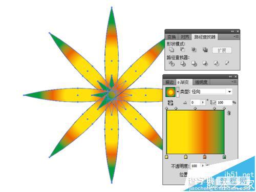 ai怎么制作绚丽的太阳花矢量图?8