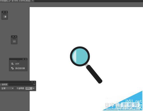 Ai怎么绘制一个带放大镜的搜索小图标?8