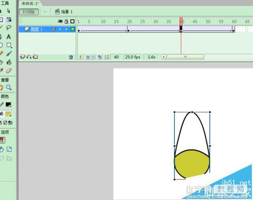 FLASH怎么绘制一个不倒翁的动画?6