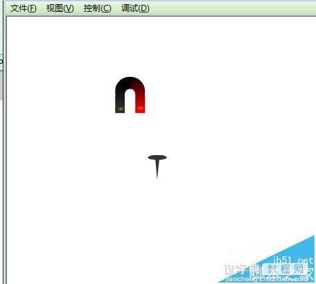 flash怎么制作磁铁吸钉子的动画?13