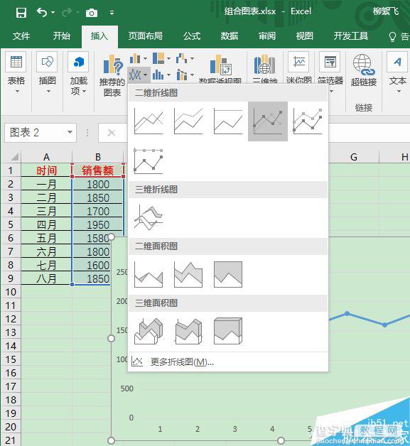 Excel如何让折线图变丰富?excel组合折线图表使用方法1
