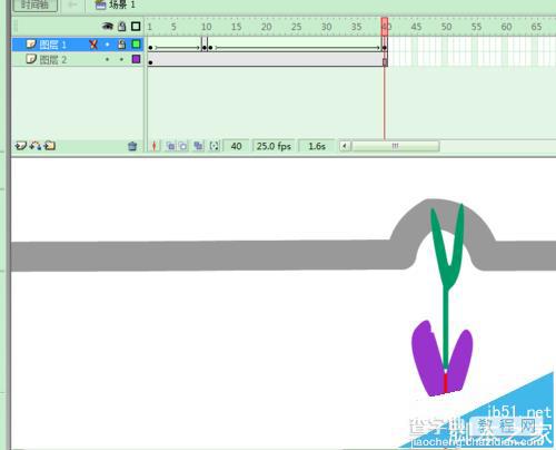 flash怎么制种子慢慢发芽导成花苗的动画?7