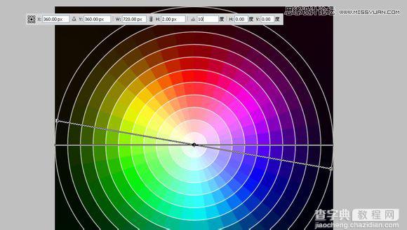 Photoshop绘制超逼真的色轮/色环配色表效果图20