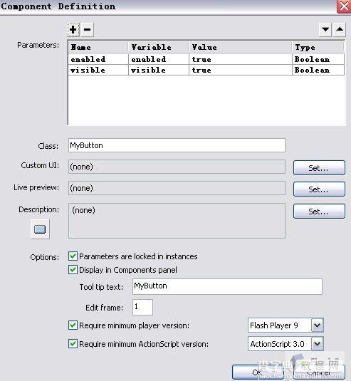 Flash CS3制作Fla形式的组件2