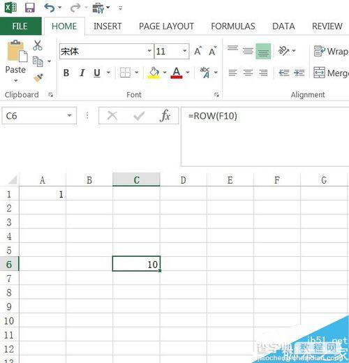 Excel函数应用:函数row和column的用法4